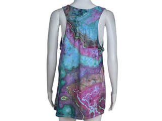 Women's XL Tie-dye Flowy Tank Top