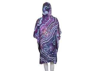 Tie-dye Rayon Poncho Top