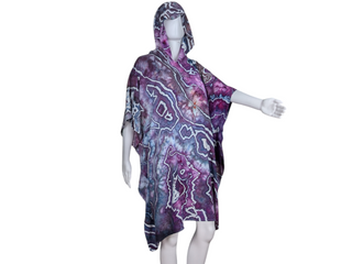 Tie-dye Rayon Poncho Top