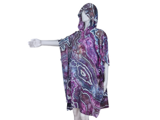 Tie-dye Rayon Poncho Top