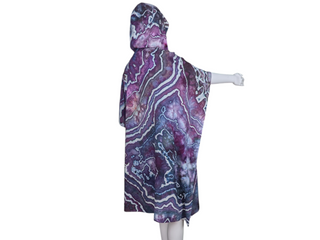 Tie-dye Rayon Poncho Top