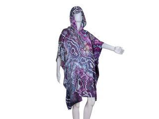 Tie-dye Rayon Poncho Top