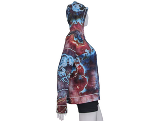 Women's Medium Tie-dye Lightweight Zip Up Hoodie