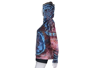 Women's Medium Tie-dye Lightweight Zip Up Hoodie