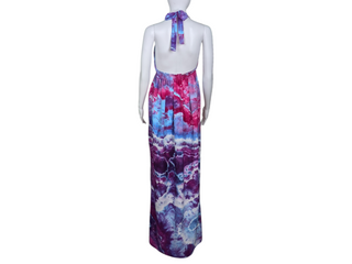 Women's Large Tie-dye Halter Maxi Dress