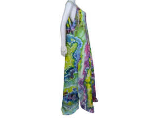 Women's XL Tie-dye Maxi Dress