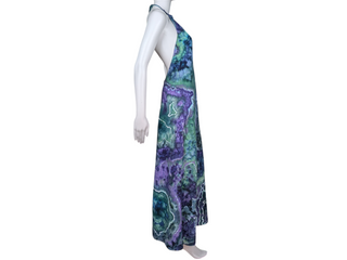 Women's Medium Tie-dye Halter Maxi Dress