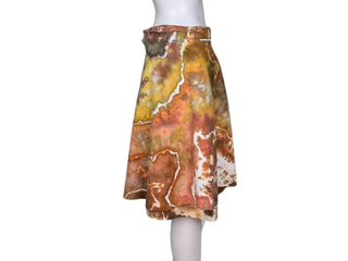 Women's XL Tie-dye Wrap Skirt