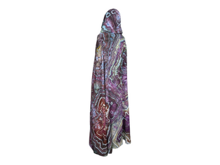 Tie-dye Hooded Cape