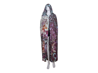 Tie-dye Hooded Cape