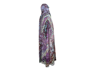 Tie-dye Hooded Cape