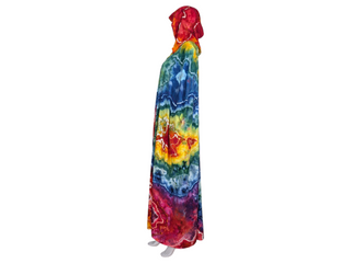 Rainbow Tie-dye Hooded Cape (discounted due to 2 small holes)