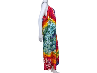 Women's XL Tie-dye Rainbow Jumpsuit