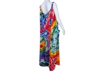 Women's XL Tie-dye Rainbow Jumpsuit