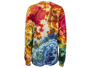 Men's Large Tie-dye Long-sleeved Tee