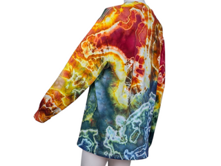 Men's Large Tie-dye Long-sleeved Tee