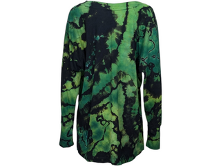 Women's 2XL Reverse Tie-dye Long-sleeved Top