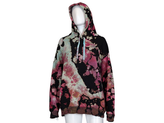 Women's XXL Reverse Tie-dye Buffalo Hoodie