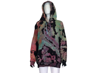 Women's XXL Reverse Tie-dye Buffalo Hoodie