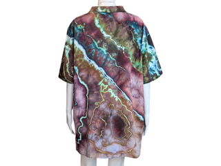 Men's 2XL Tie-dye Polo Shirt