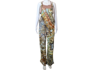 Women's Medium Tie-dye Painters Overalls