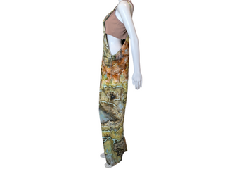 Women's Medium Tie-dye Painters Overalls