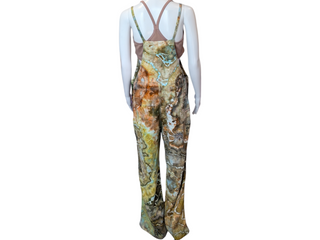 Women's Medium Tie-dye Painters Overalls