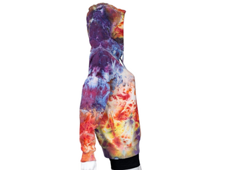 Women's Medium Tie-dye Buffalo Pullover Hoodie