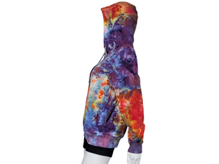 Women's Medium Tie-dye Buffalo Pullover Hoodie