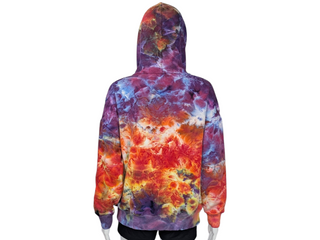 Women's Medium Tie-dye Buffalo Pullover Hoodie