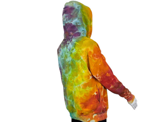 Women's Small Tie-dye Pullover Buffalo Hoodie