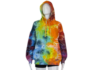 Women's Large Tie-dye Pullover Buffalo Hoodie