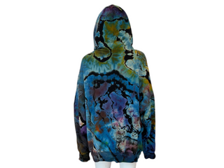 Women's XXL Reverse Tie-dye Pullover Hoodie