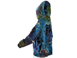 Women's XXL Reverse Tie-dye Pullover Hoodie