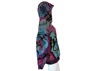 Women's XXL Reverse Tie-dye Pullover Hoodie