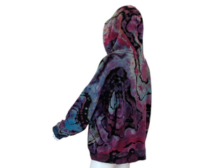 Women's XXL Reverse Tie-dye Pullover Hoodie