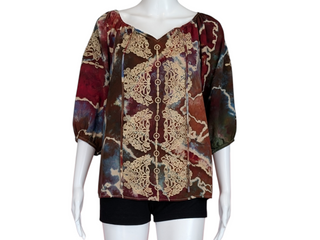 Women's Medium Tie-dye Rayon Top