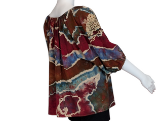 Women's Medium Tie-dye Rayon Top