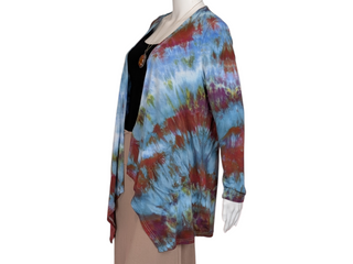 Women's  Medium Tie-dye Flowy Cardigan Top