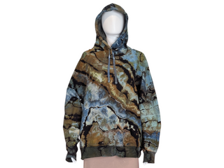 Women's XXL Reversed Tie-dye Pullover Hoodie