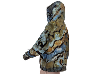 Women's XXL Reversed Tie-dye Pullover Hoodie