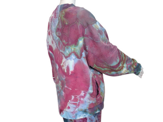 Women's Large Tie-Dye Cardigan Sweatshirt