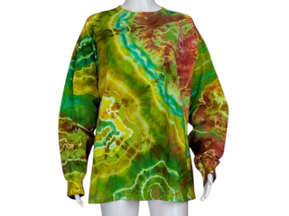 Men's Large Tie-dye Long Sleeve T-Shirt