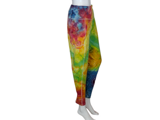 Women's 2XL Rainbow Tie-dye Yoga Pants