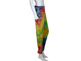 Women's 2XL Rainbow Tie-dye Yoga Pants