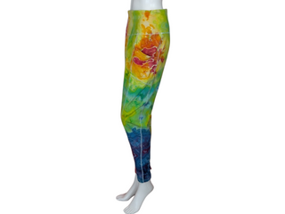 Women's 2XL Rainbow Tie-dye Yoga Pants