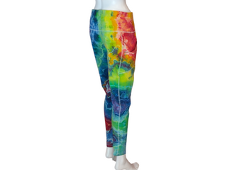 Women's 1X Rainbow Tie-dye Yoga Pants