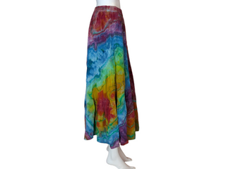 Women's Medium Reverse Tie-dye Flowy Skirt