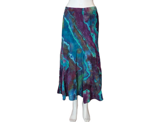 Women's Medium Reverse Tie-dye Flowy Skirt