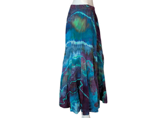 Women's Medium Reverse Tie-dye Flowy Skirt